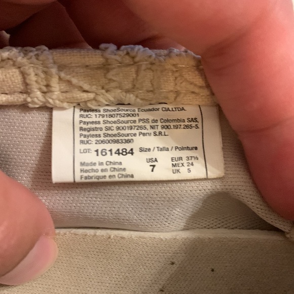 Airwalk Flat Slip Ons Macrome Crochet Lace - Picture 3 of 7